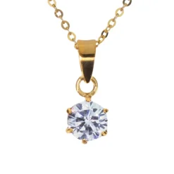 April månadssten guldförgyllt silver