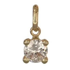 April månadssten smycke äkta guld 18 karat