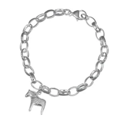 Armband med berlock dalahäst