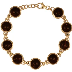 Armband med porfyr äkta guld 18 karat