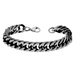 Armband tät pansar William svartbehandlat stål