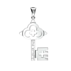 Berlock nyckel med gravyr