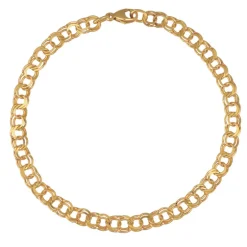 Bismarckarmband guldförgyllt äkta silver