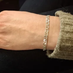 Bismarkarmband äkta silver 20 cm