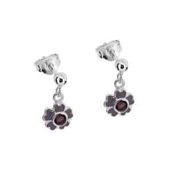 Blomma med lila stenar