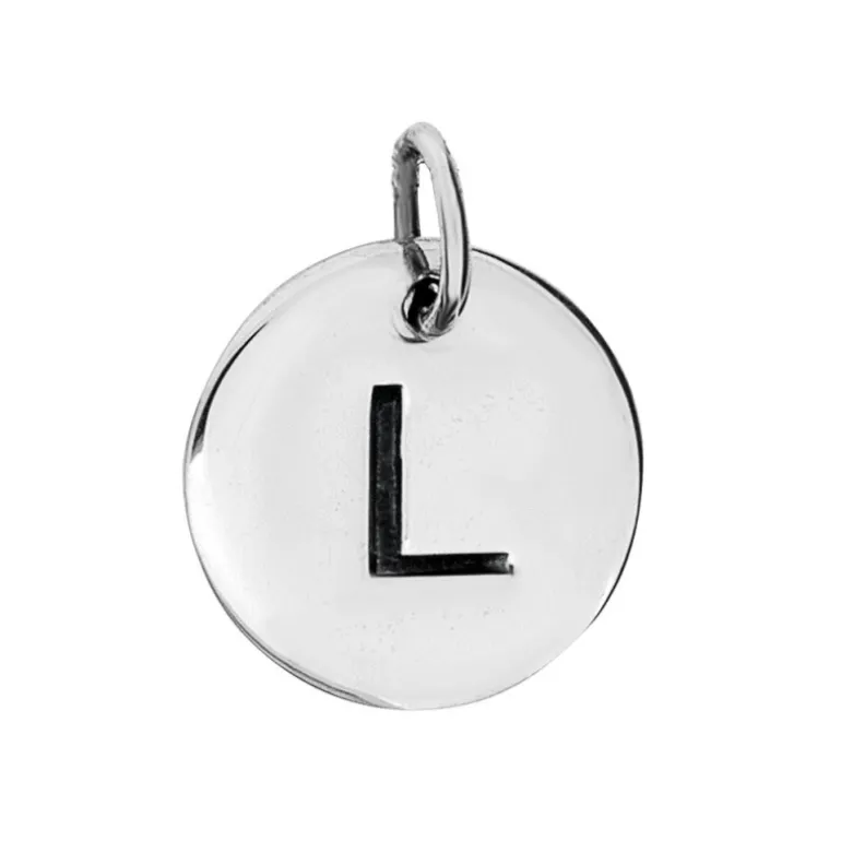 Bokstavsberlock smycke bokstav L äkta silver