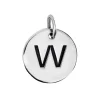 Bokstavsberlock smycke bokstav W äkta silver