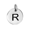 Bokstavsberlock smycke bokstav R äkta silver