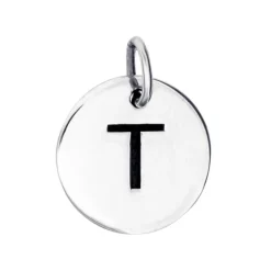 Bokstavsberlock smycke bokstav T äkta silver