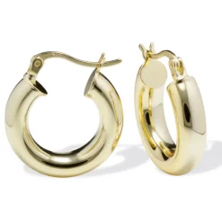 Chunky hoops guldförgyllt äkta silver 20 mm