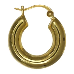 Chunky hoops guldförgyllt äkta silver 25 mm