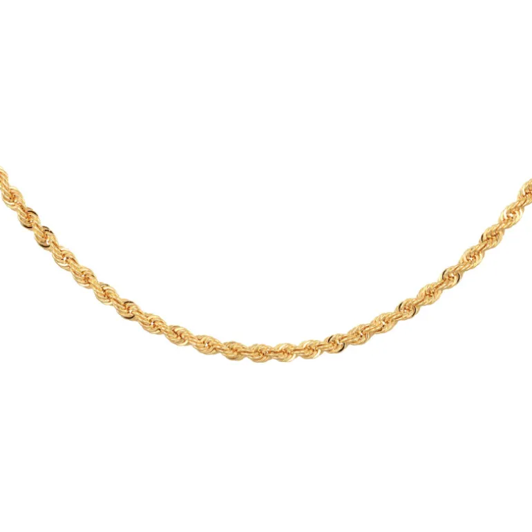 Cordell rope ihålig guldkedja äkta guld 18 karat 45 cm