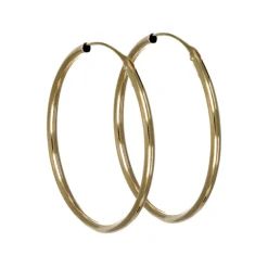 Creoler hoops äkta guld 18 karat 24 mm