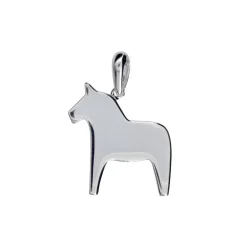 Dalahäst äkta silver slät