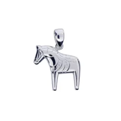 Dalahäst med kurbits äkta silver