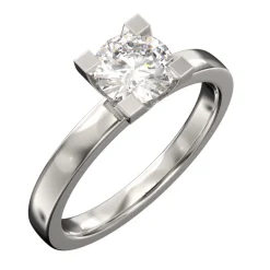 DALSTUGA 0,75 CT LABBDIAMANT VITGULD 18K