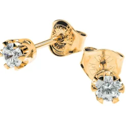 Diamantörhängen Donau 2 x 0,15 ct Schalins rödguld