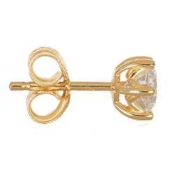 Diamantörhängen labbodlade diamanter 2 x 0,50 carat äkta guld 18 karat