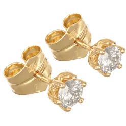 Diamantörhängen labbodlade diamanter 2 x 0,28 carat äkta guld 18 karat