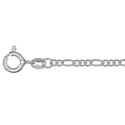 Figaro fotkedja vristlänk äkta silver