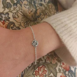 Folklore singel armband silver