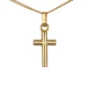 Guldhalsband med litet kors äkta guld 18 karat