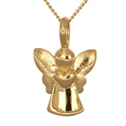 Guldhalsband med ängel äkta guld 18 karat