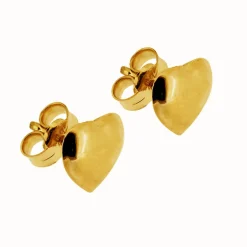 Guldörhängen med hjärtan äkta guld 18 karat