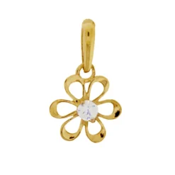 Guldsmycke blomma äkta guld 18 karat