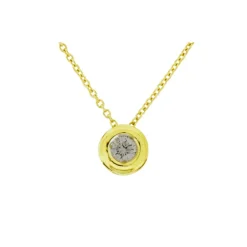 Halsband i guld med diamant