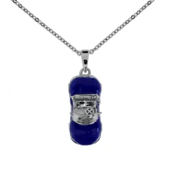 Halsband med blå sportbil