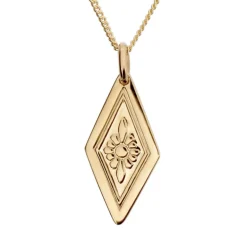 Halsband med dräktkläppe äkta guld 18 karat