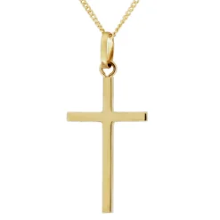 Halsband med guldkors och guldkedja 18 karat