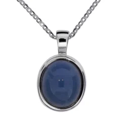 Halsband med oval bergslagssten sten