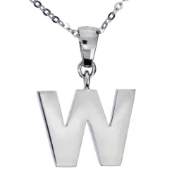 Halsband med stor berlock W