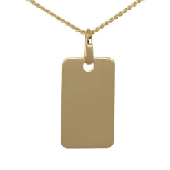 Halsband med tag i äkta guld 18 karat