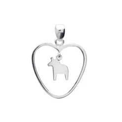 Hjärta med dalahäst