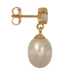 Hängande pärlörhängen odlade pärlor 18 karat guld