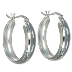 Hoops äkta silver 25 mm