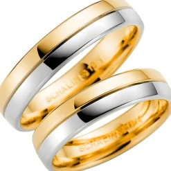 14K258-4 R/V Förlovningsring Vigselring