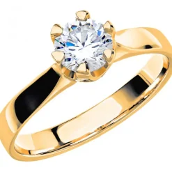 14K DONAU 0,60 ct Förlovningsring Vigselring