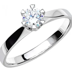 14K DONAU 0,40 ct VG Förlovningsring Vigselring