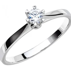 14K DONAU 0,20 ct VG Förlovningsring Vigselring