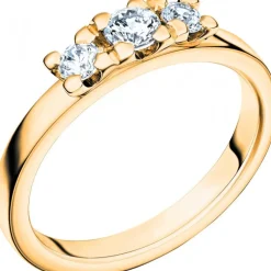 14K GLITTRA Förlovningsring Vigselring