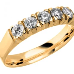 14K ROCKY 0,50 Förlovningsring Vigselring