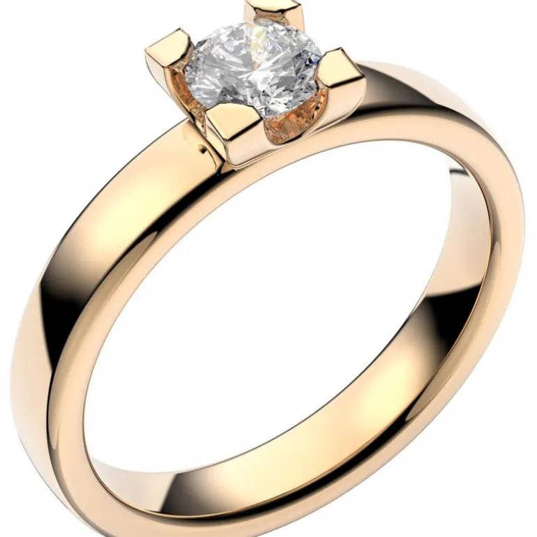 14K SEINE 0,40 Förlovningsring Vigselring