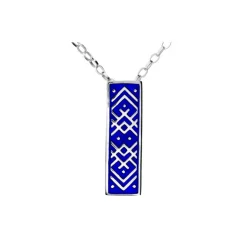 Krusbandssmycke blå