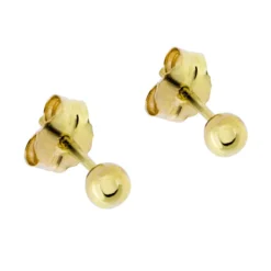 Kulor guldörhängen 3 mm