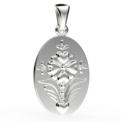 Kurbitssmycke stor silver