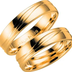 14KVERDI Förlovningsring Vigselring